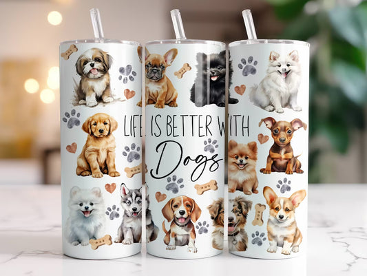 TUMBLER 20oz DOGS