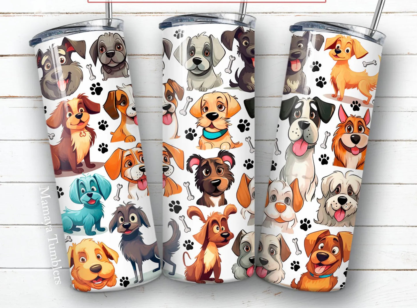 TUMBLER 20oz DOGS