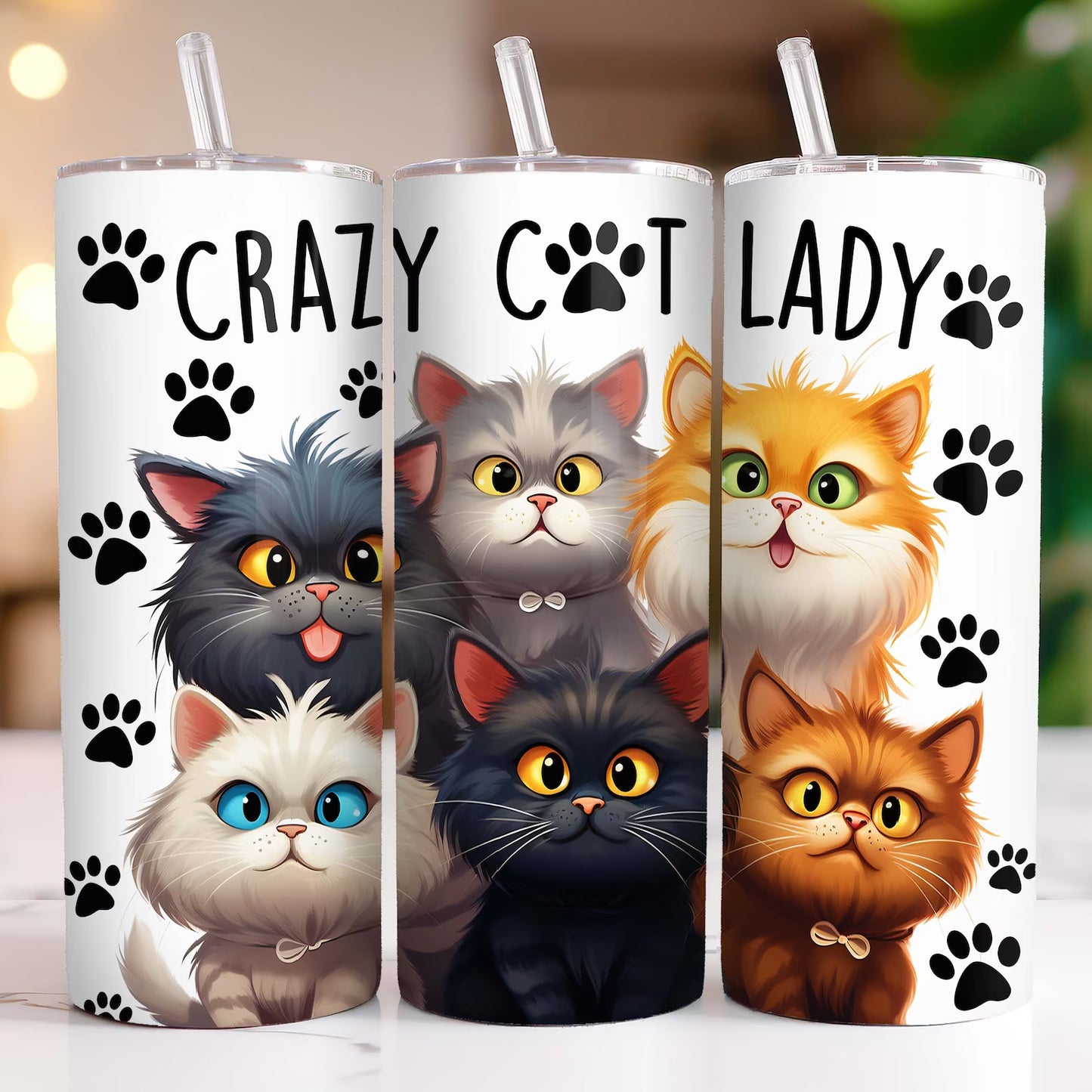 TUMBLER 20oz CATS