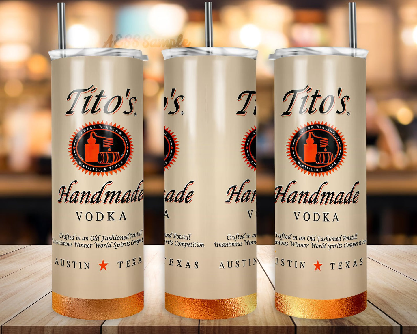 TUMBLER 20oz TITO’S VODKA