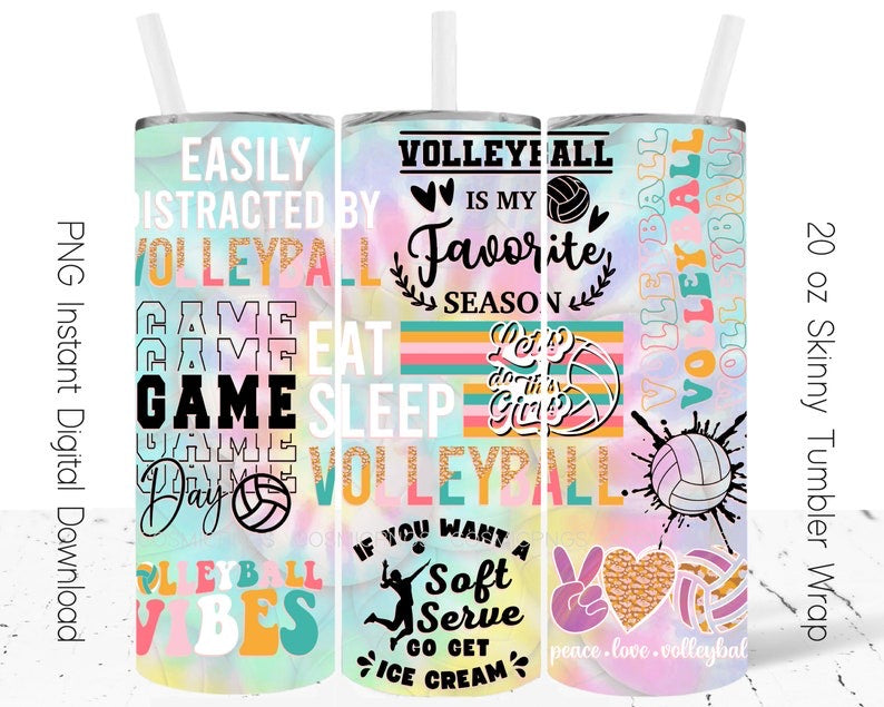 TUMBLER 20oz VOLLEYBALL