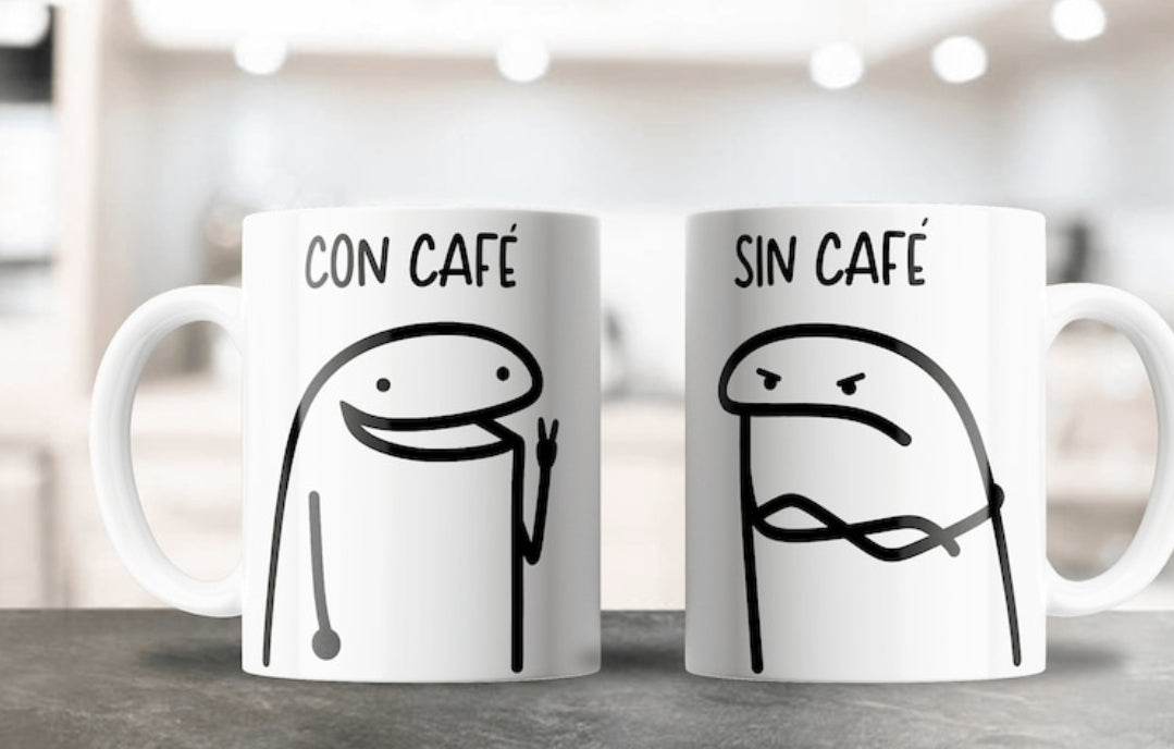 Taza de 11 oz Con café/sin café  FLORK