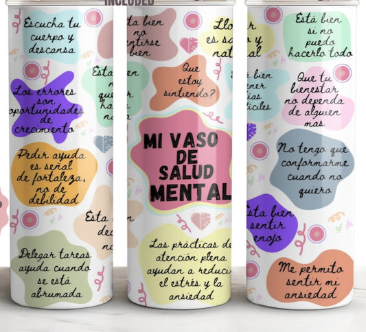 TUMBLER 20oz MI VASO DE SALUD MENTAL