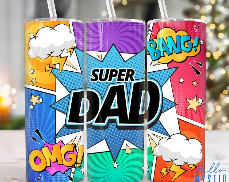 Tumbler 20oz Super Dad