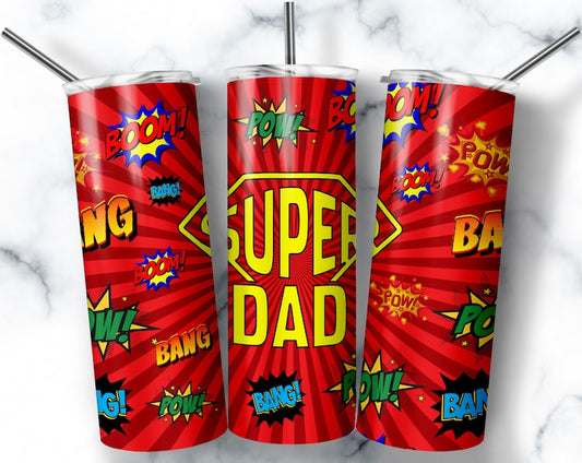 Tumbler 20oz Super Dad