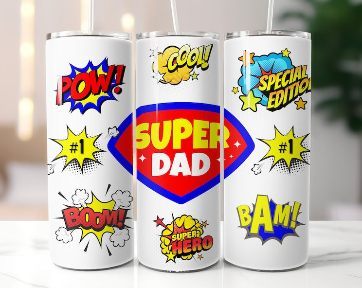 Tumbler 20oz Super Dad